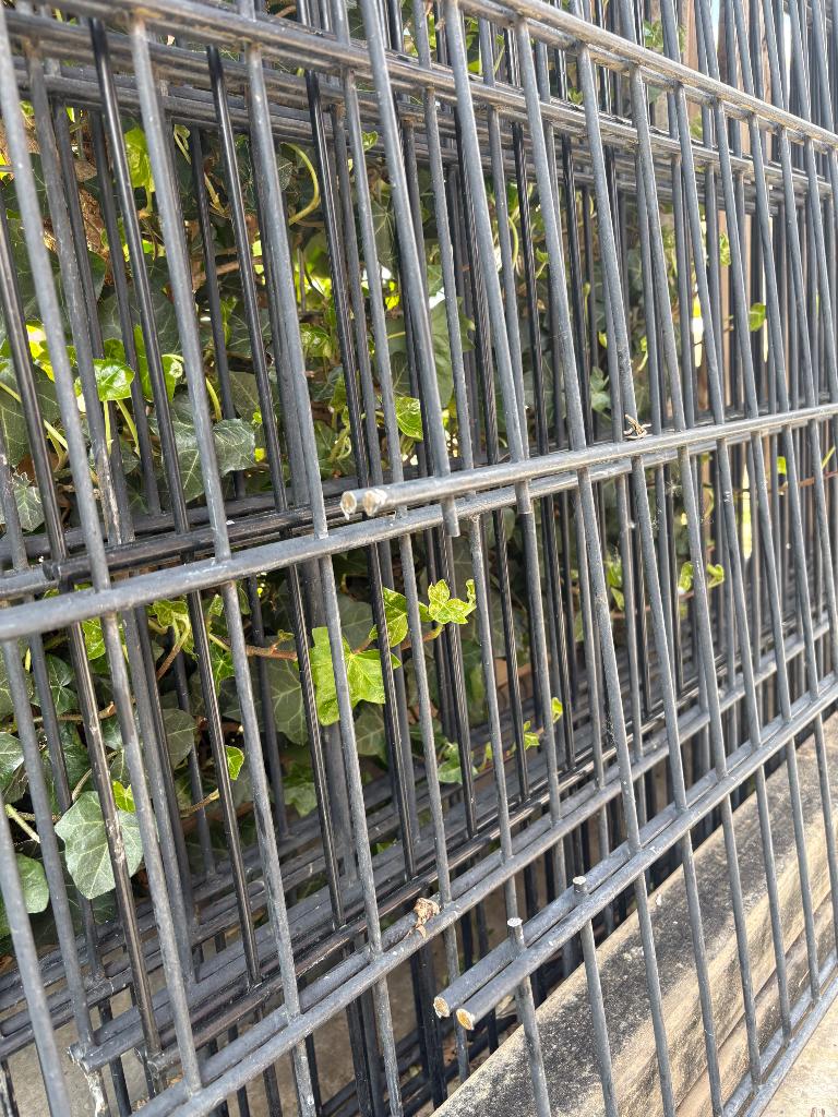 Dubbel staafmat hekwerk, Ophalen, Zo goed als nieuw, IJzer, Dubbelstaafmat hekwerk