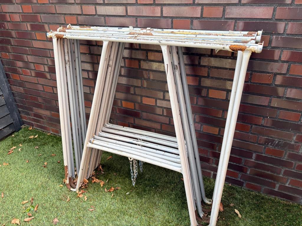 5x Schagen metaal steigerbokken - Gebruikt, Ophalen, Gebruikt, Overige typen, Minder dan 2 meter