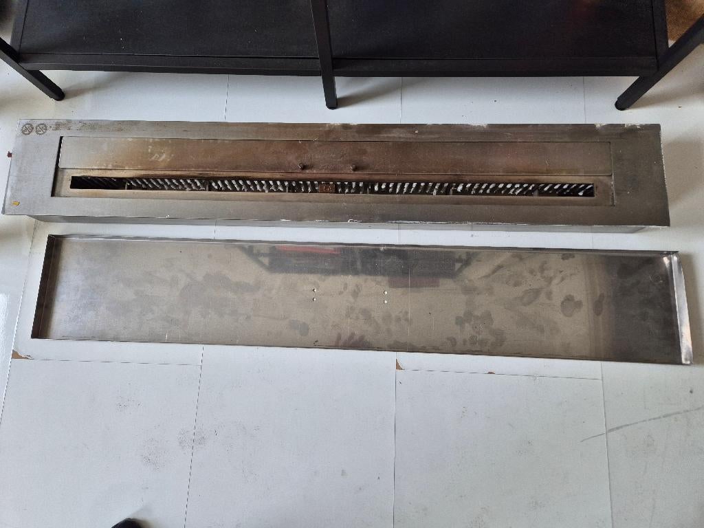 Inbouwbrander RVS 100x16 cm Bio-ethanol, Tuin en Terras, Vuurtafels, Ophalen, Gebruikt