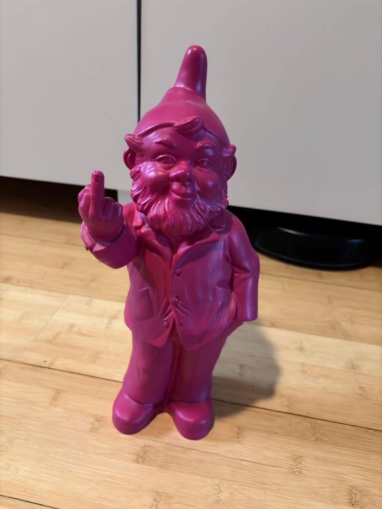 Ottmar Hörl “Sponti” Gnome – Pink – Art Object, Antiek en Kunst, Ophalen