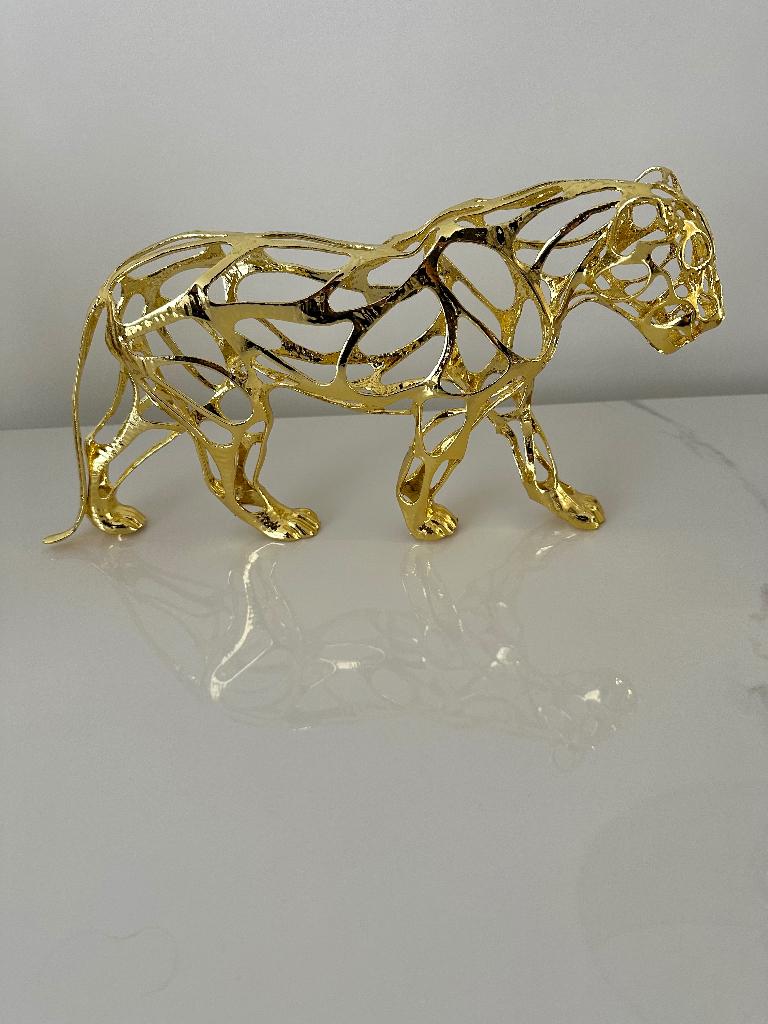 Panter beeld goud decoratie, Ophalen of Verzenden, Dier
