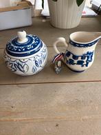 Delfts Blauw suikerpot en melkkan set, Keramiek, Overige typen, Ophalen of Verzenden, Zo goed als nieuw