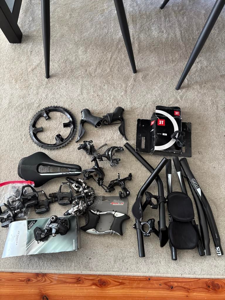 Racefiets onderdelen: Shimano Ultegra/Dura-Ace remmen & peda, Ophalen of Verzenden, Gebruikt, Overige typen