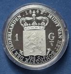 Nederland 1 gulden 1842 Replica verzilverd, 1 gulden, Verzenden, Zilver, Losse munt