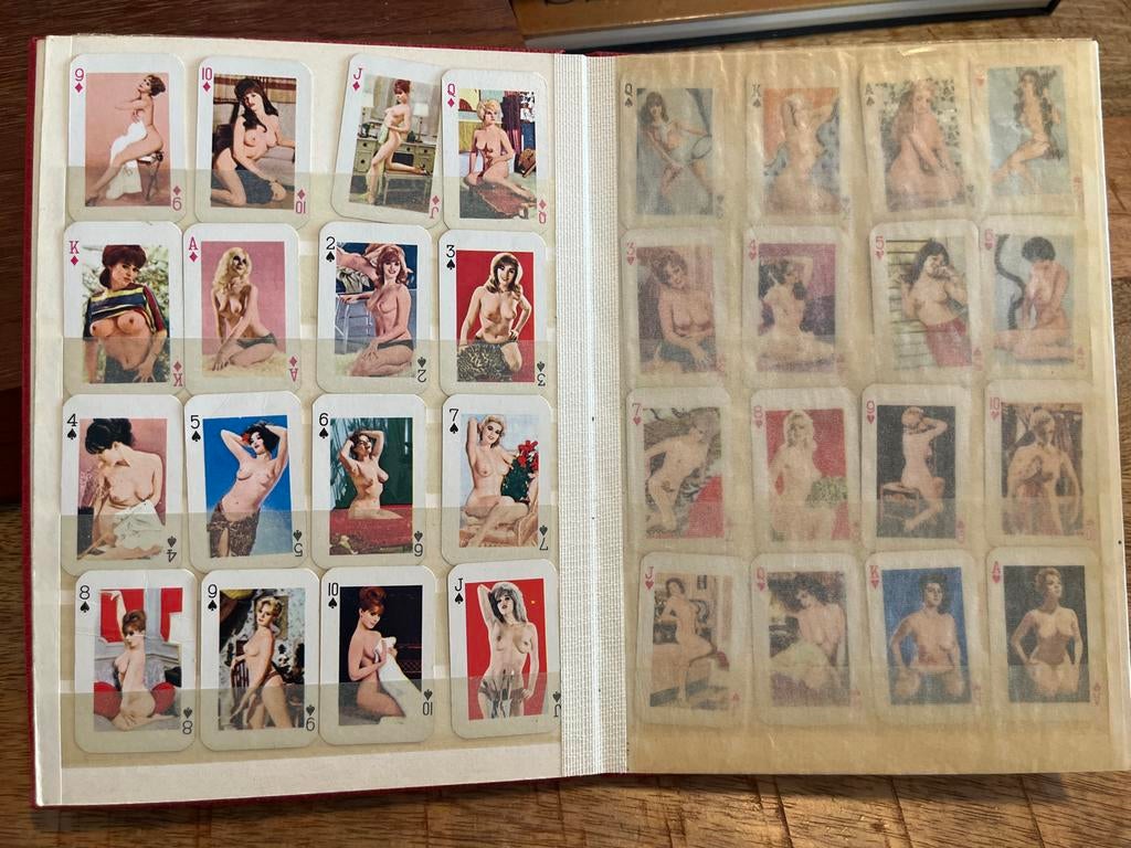 Vintage boekje met naaktkaarten, Ophalen of Verzenden, Gelezen