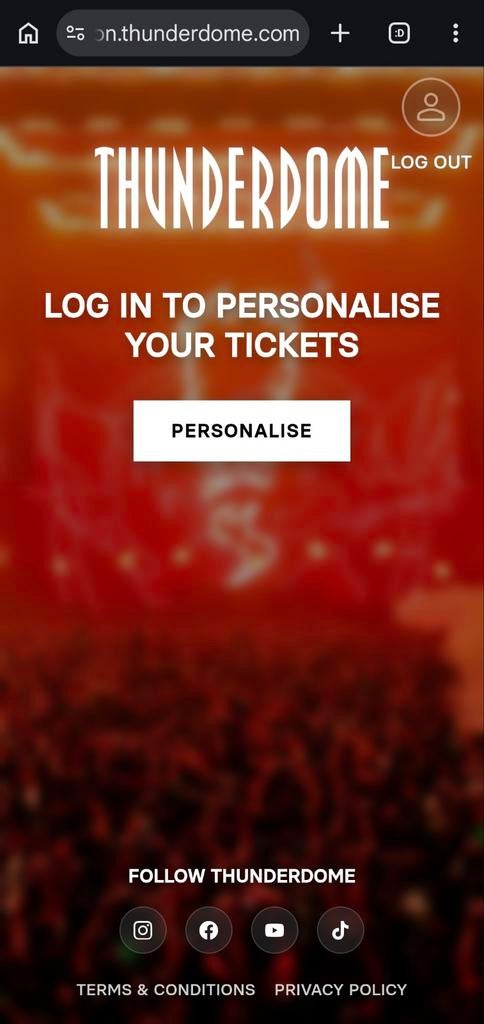 Thunderdome 2026 Antwerpen vrijdag ticket, Eén persoon