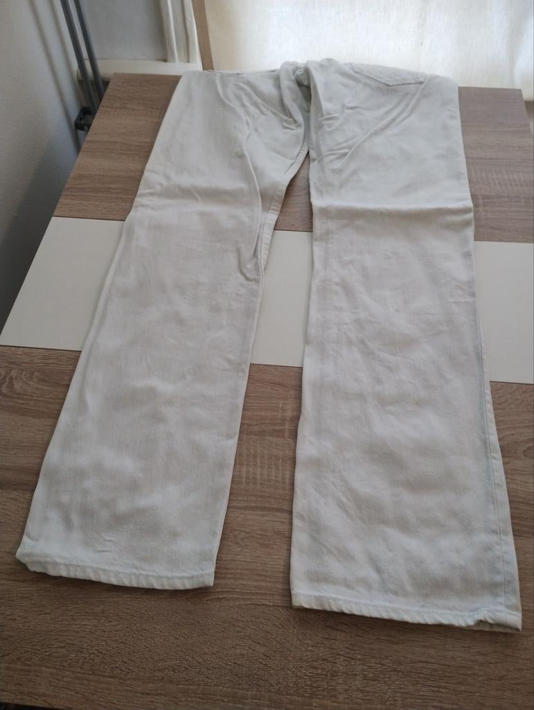 Gebruikte Levi's 501 jeans wit W34 L36, Ophalen of Verzenden