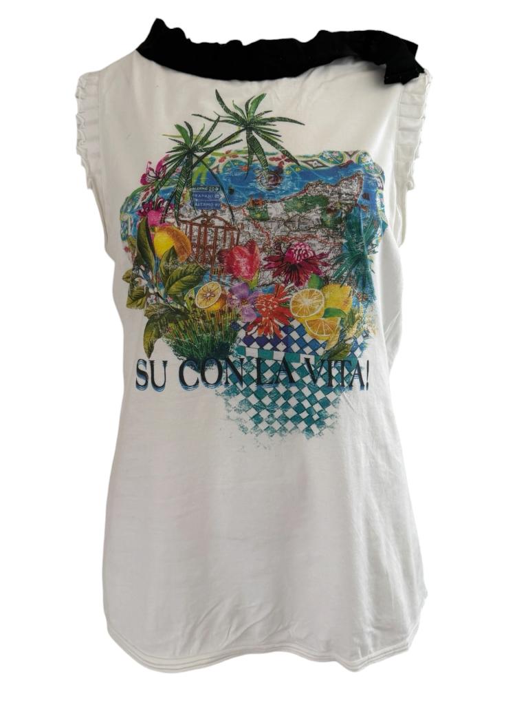 Marc Cain top L, Maat 38/40 (M), Verzenden, Zo goed als nieuw, Zonder mouw