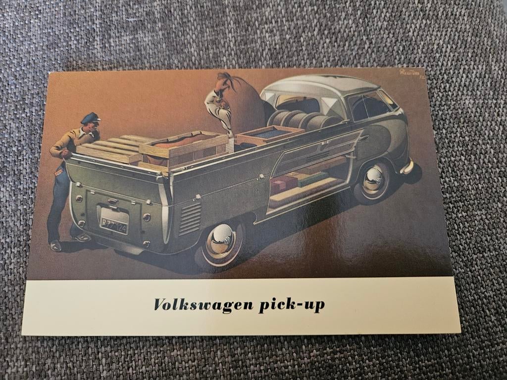 Volkswagen pick-up 50 jaar Transporter kaart, Ophalen of Verzenden