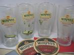 Verschillende Murphy's Irish red beer bierglazen & 2 viltjes, Ophalen of Verzenden, Zo goed als nieuw, Glas of Glazen, Overige merken