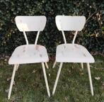 Vintage stoeltjes uit de jaren 50/60, Ophalen, Gebruikt, Twee, Wit