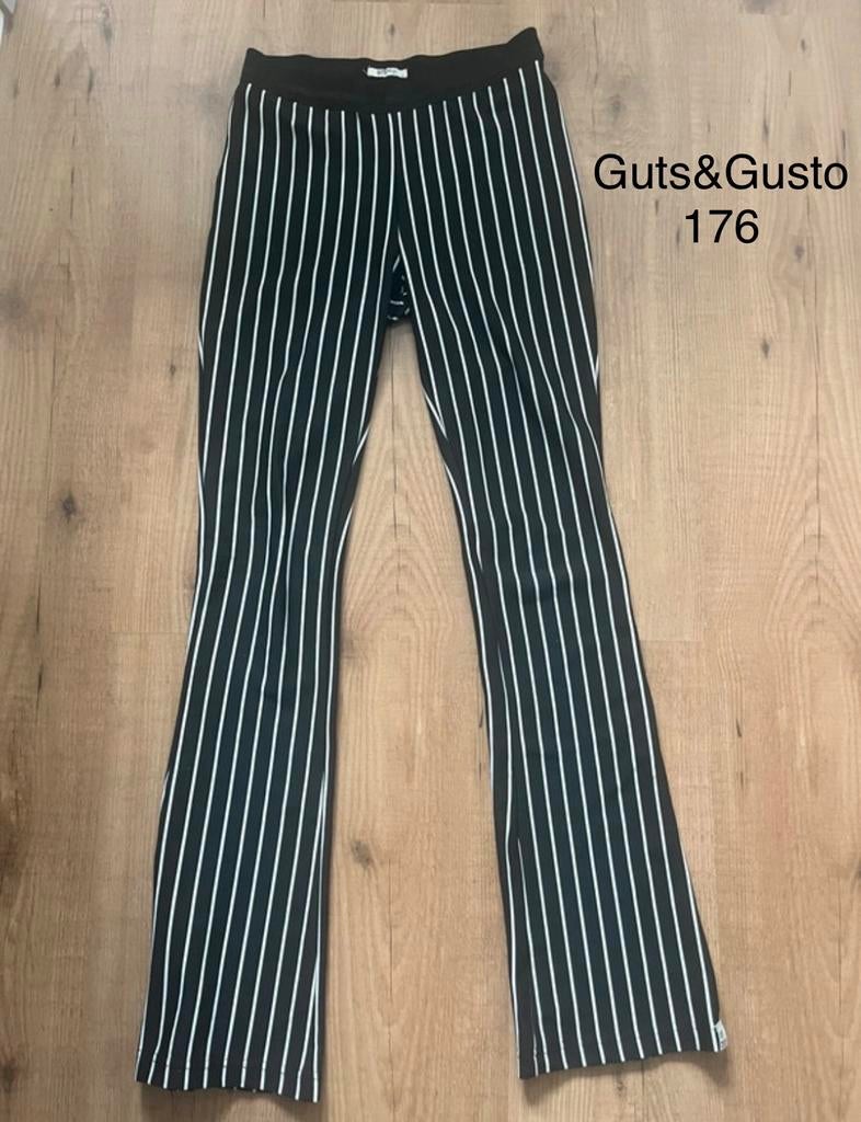 Guts&Gusto en America Today gestreepte flared broeken, Zwart, Ophalen of Verzenden, Zo goed als nieuw, Maat 34 (XS) of kleiner