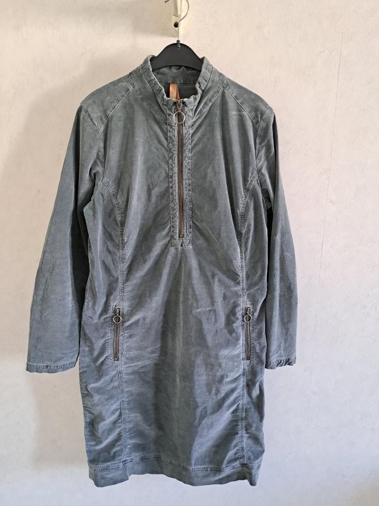 Bull Sisters Grijze Fijne Rib Jurk - Maat XL, Bull Sisters, Maat 46/48 (XL) of groter, Ophalen of Verzenden, Grijs