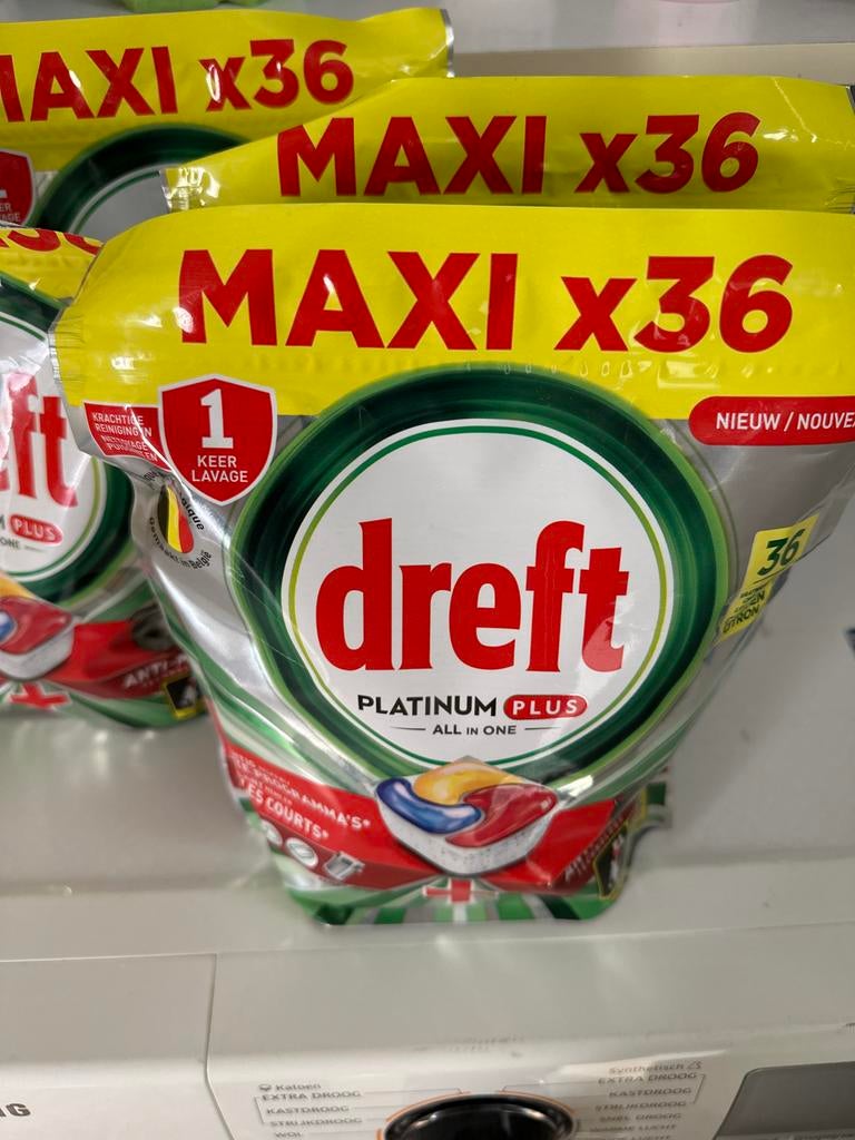 Dreft Platinum Plus All-in-One Vaatwastabletten (137 stuks), Ophalen of Verzenden, Schoonmaakmiddel