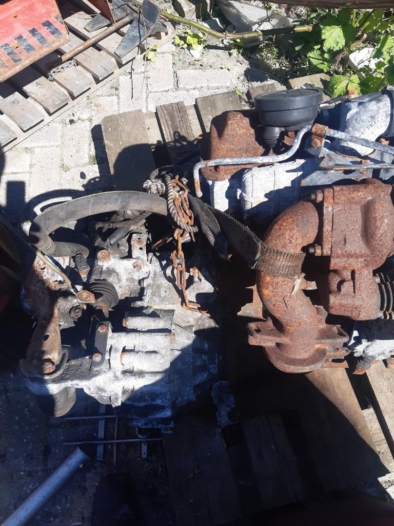 VW 1.6 Turbo Diesel motor met versnellingsbak, Ophalen of Verzenden, Gebruikt, Volkswagen