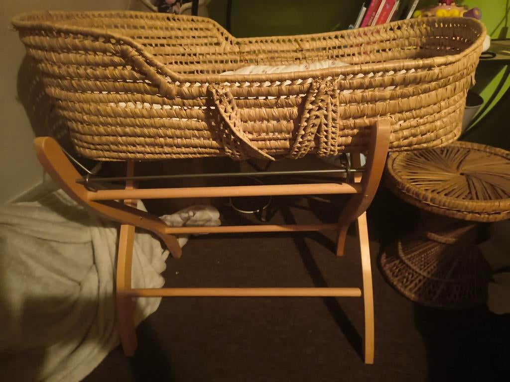 Mozesmand, babybed met onderstel, tm maat 74, Ophalen, Zo goed als nieuw, Wieg