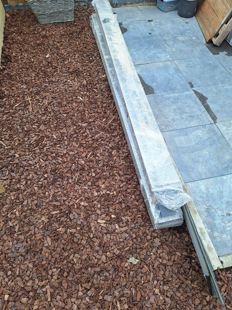 Vinyplus rabatdelen 150 mm antraciet (restant partij), Tuin en Terras, Palen, Balken en Planken, Ophalen, Nieuw, Minder dan 180 cm