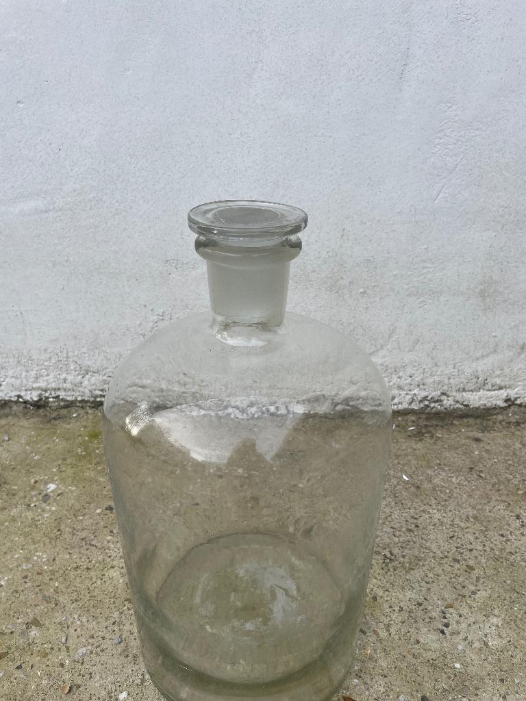 Apothekers fles (2x), Antiek en Kunst, Antiek | Glas en Kristal, Ophalen