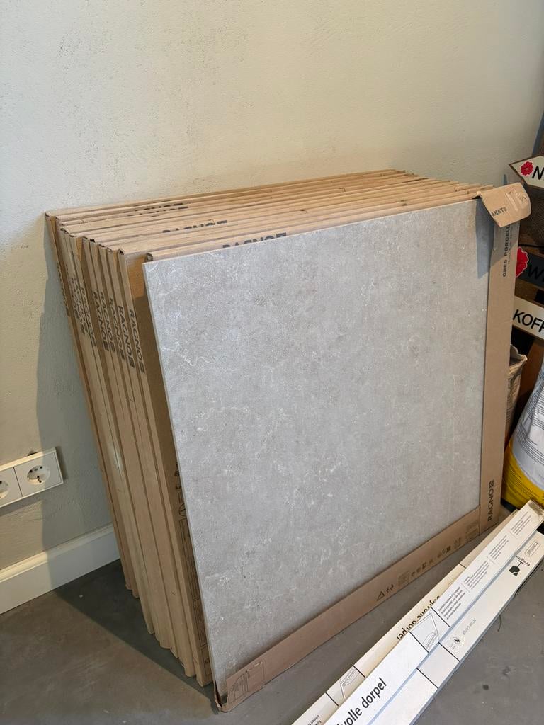 Ragno tegels 75x75 zand/beige, Ophalen, Zo goed als nieuw, Minder dan 5 m², Vloertegels