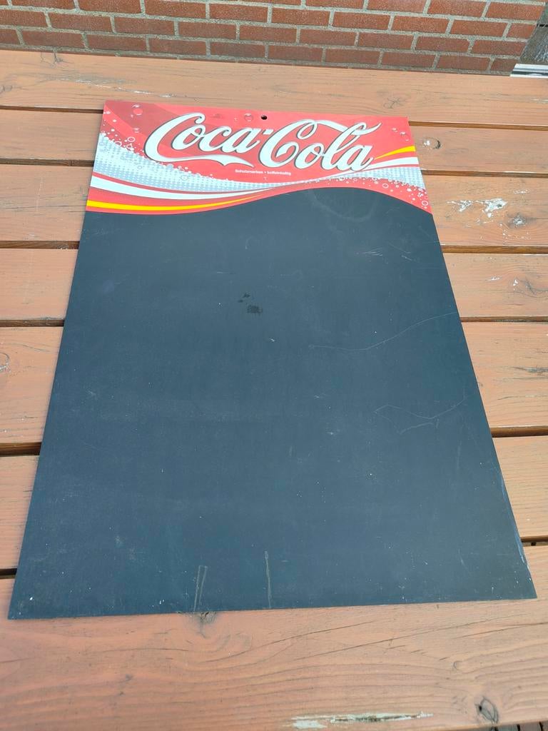 Vintage Coca-Cola krijtbord - Reclamebord, Ophalen of Verzenden, Gebruikt, Reclamebord