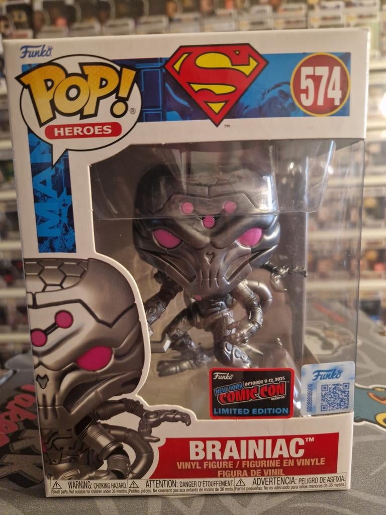 Funko Brainiac 574 officiele NYCC sticker Superman, Ophalen of Verzenden, Nieuw