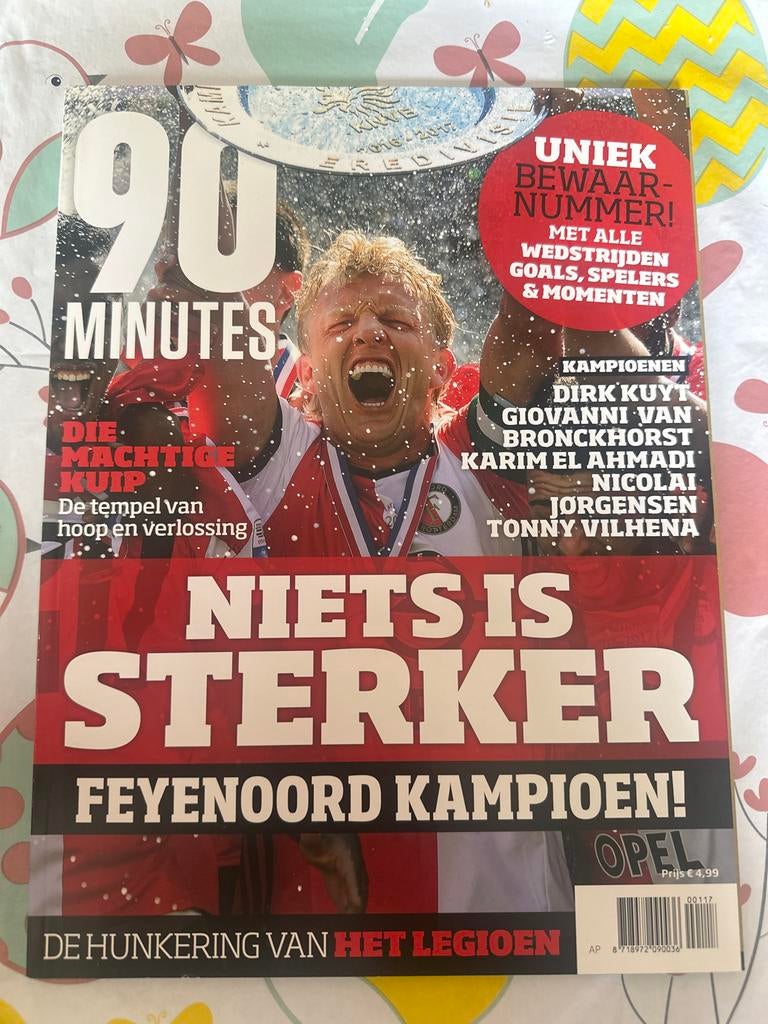 90 Minutes Feyenoord Kampioen! Uniek Bewaarnummer, Ophalen of Verzenden, Zo goed als nieuw, Balsport