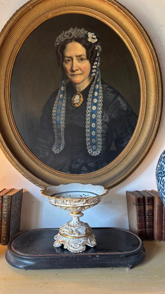 Victoriaanse pot pourri schaal, Antiek en Kunst, Kunst | Schilderijen | Klassiek, Ophalen of Verzenden