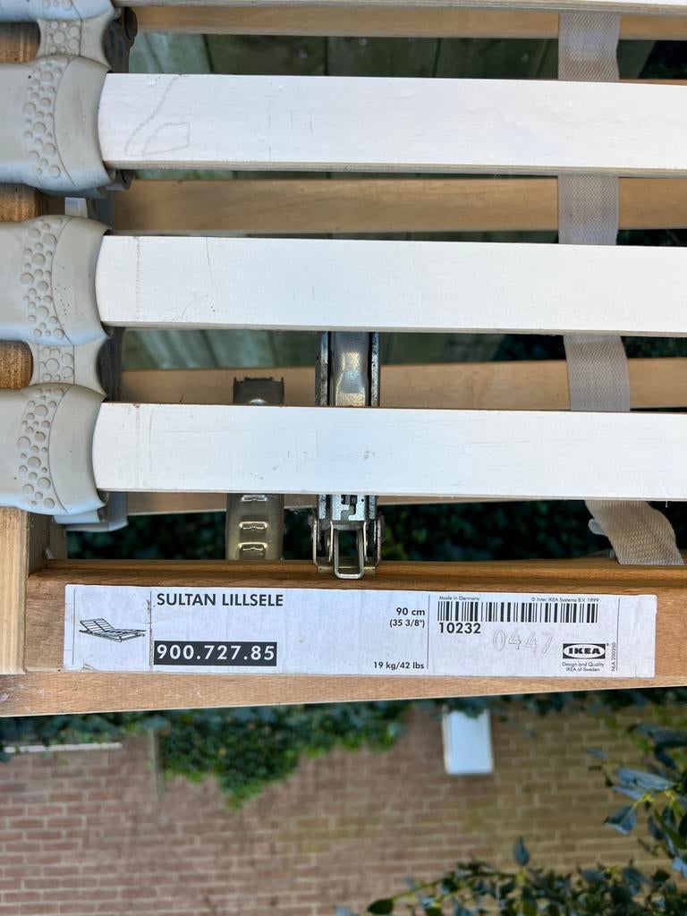 Verstelbare lattenbodem Sultan Lillsele 90x200, Ophalen, Gebruikt, 90 cm, Eenpersoons