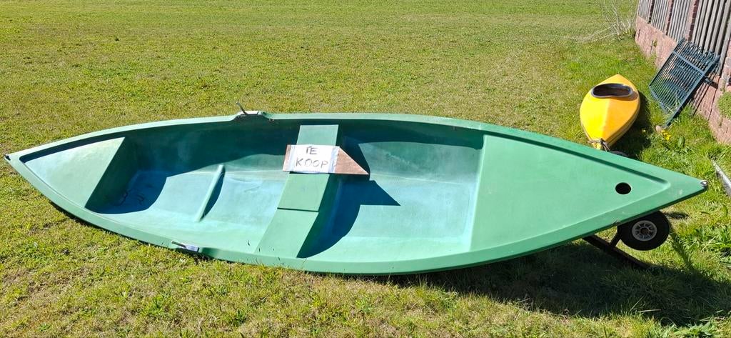 Roeiboot dubbelwandig polyester 490x120 cm, Watersport en Boten, Ophalen, Gebruikt, Polyester