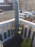 Origineel Haags gietijzeren paaltje met ooievaar, Ophalen