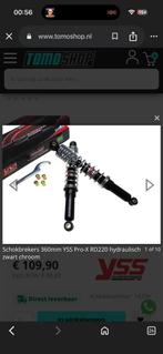 Gezocht YSS 360mm schokbrekers voor Puch/Tomos (goede staat), Ophalen of Verzenden, Zo goed als nieuw, Overige typen, Tomos
