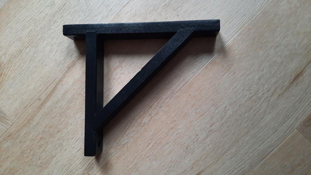 Ikea Ekby Valter Plankdrager Zwart 18 cm, Huis en Inrichting, Woonaccessoires | Wandplanken en Boekenplanken, Gebruikt, Ophalen