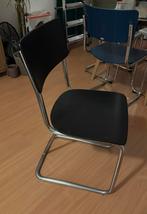 Gispen 107 buisframe stoel, Huis en Inrichting, Stoelen, Ophalen, Gebruikt, Zwart, Metaal
