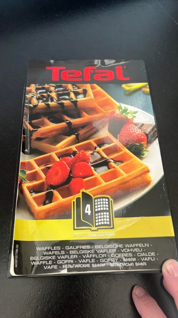 Tefal wafelijzer snack collection, Ophalen of Verzenden, Uitneembare platen, Gebruikt