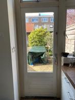 Jaren ‘30 achterdeur hout, Doe-het-zelf en Verbouw, Ophalen, Gebruikt, 80 tot 100 cm, Buitendeur