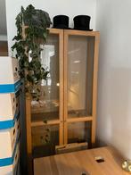 IKEA Billy Boekenkast met glazen deuren, Gebruikt, 200 cm of meer, 25 tot 50 cm, Overige houtsoorten