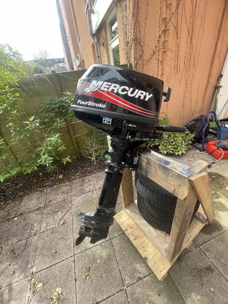 Mercury 5 PK, buitenboordmotor, Watersport en Boten, Ophalen, Gebruikt, 5 tot 10 pk, Viertaktmotor