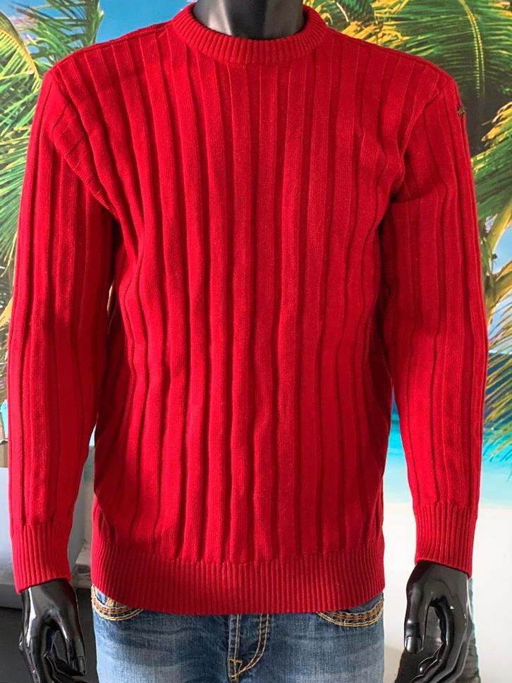 *PAUL & SHARK* ZGAN Zéér Mooie Rode BRETAGNE Structuur Trui., Kleding | Heren, Truien en Vesten, Zo goed als nieuw, Maat 56/58 (XL)
