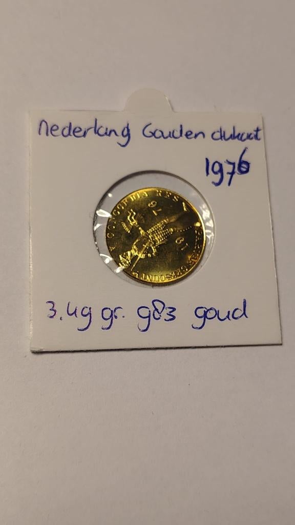 Nederland gouden dukaat 1976, Koningin Juliana, Losse munt, Goud, Overige waardes