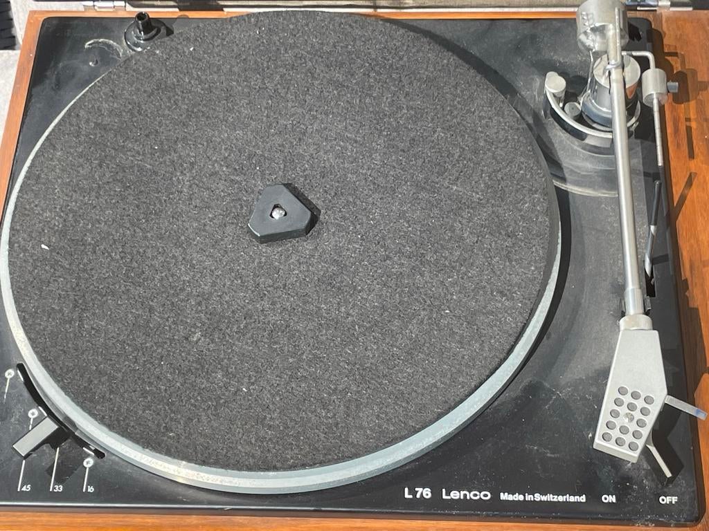 Lenco L76 Idler Wheel Platenspeler - Zwitserse Vintage, Ophalen, Gebruikt, Platenspeler, Overige merken
