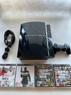 PlayStation 3 backwards compatible met controller en spellen, Met games, Phat, Ophalen of Verzenden, Zo goed als nieuw