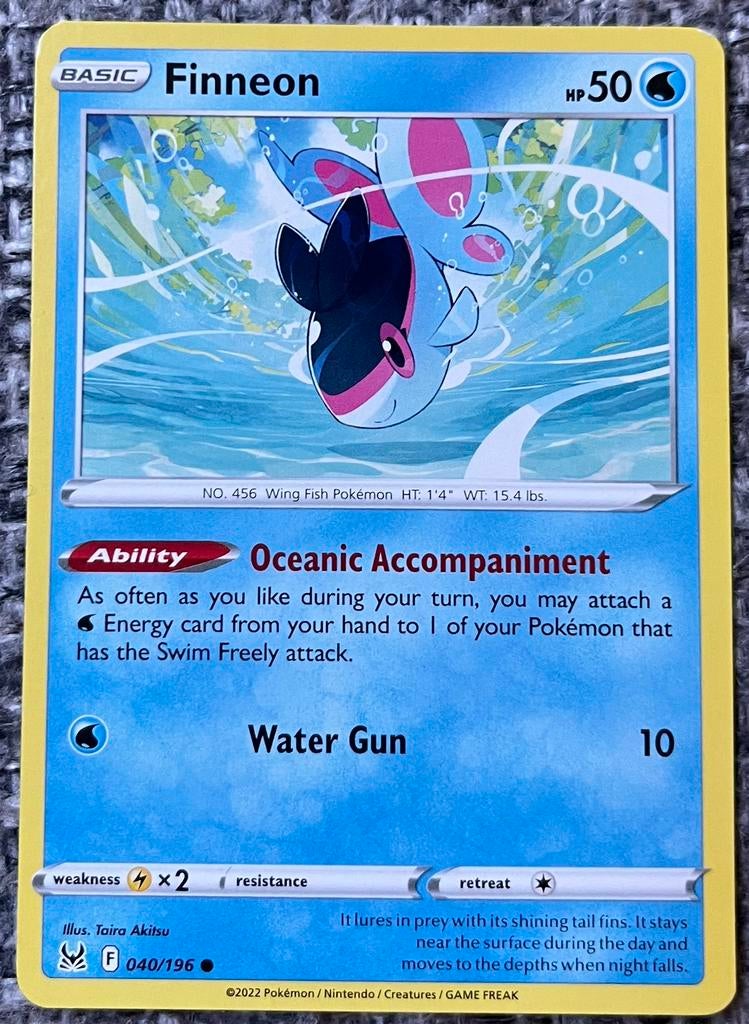 Pokémonkaart van Finneon (456) • Lost Origin (040/196), Verzenden, Nieuw, Losse kaart