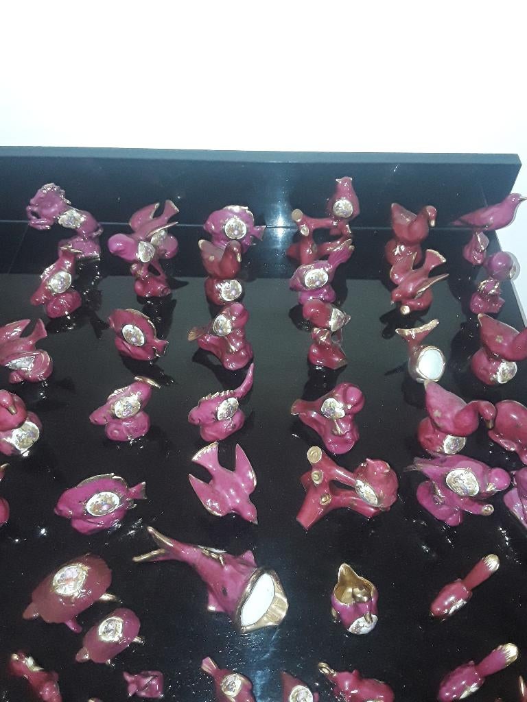 50 Limoge dierfiguren en 5 vogelkooitjes, Antiek en Kunst, Verzenden