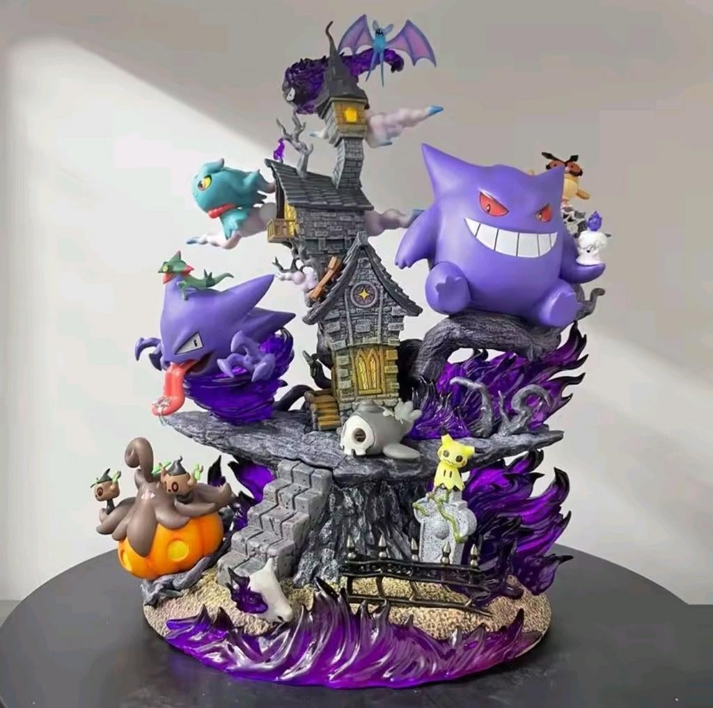 Pokémon Gengar Evoluties Beeld - Haunter & Gastly Diorama, Verzamelen, Ophalen of Verzenden