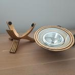 Tafel-/vloerlamp goudkleurig, Ophalen, Zo goed als nieuw, Metaal, Minder dan 50 cm