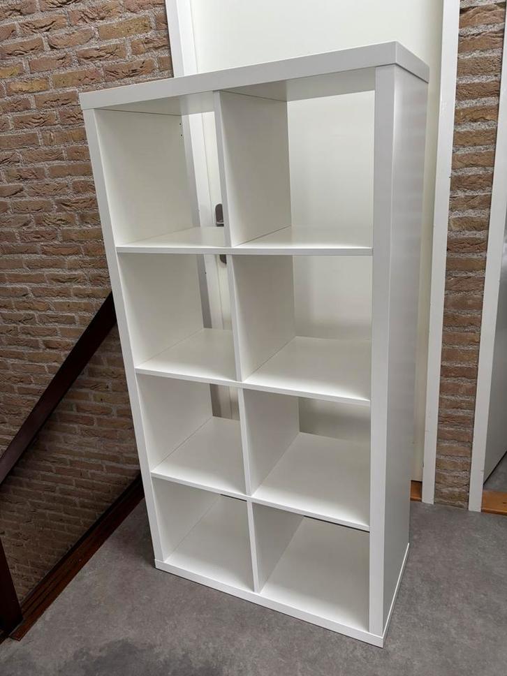 Te koop: IKEA KALLAX kast (wit), Huis en Inrichting, Kasten | Boekenkasten, Zo goed als nieuw, 50 tot 100 cm, 100 tot 150 cm, 25 tot 50 cm