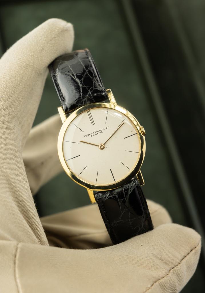 Audemars Piguet 30 / 18k gold / Uitstekende staat, Overige merken, Leer, Polshorloge, Ophalen of Verzenden