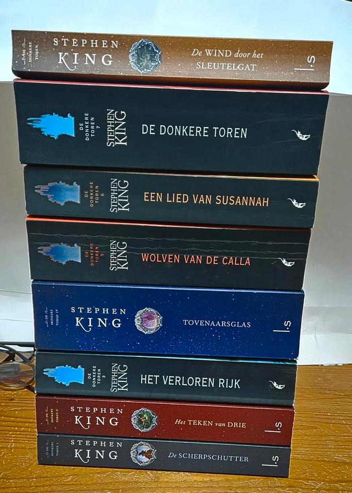 Stephen King 8x Compl. DE Donkere Toren, Boeken, Fantasy, Zo goed als nieuw, Ophalen of Verzenden