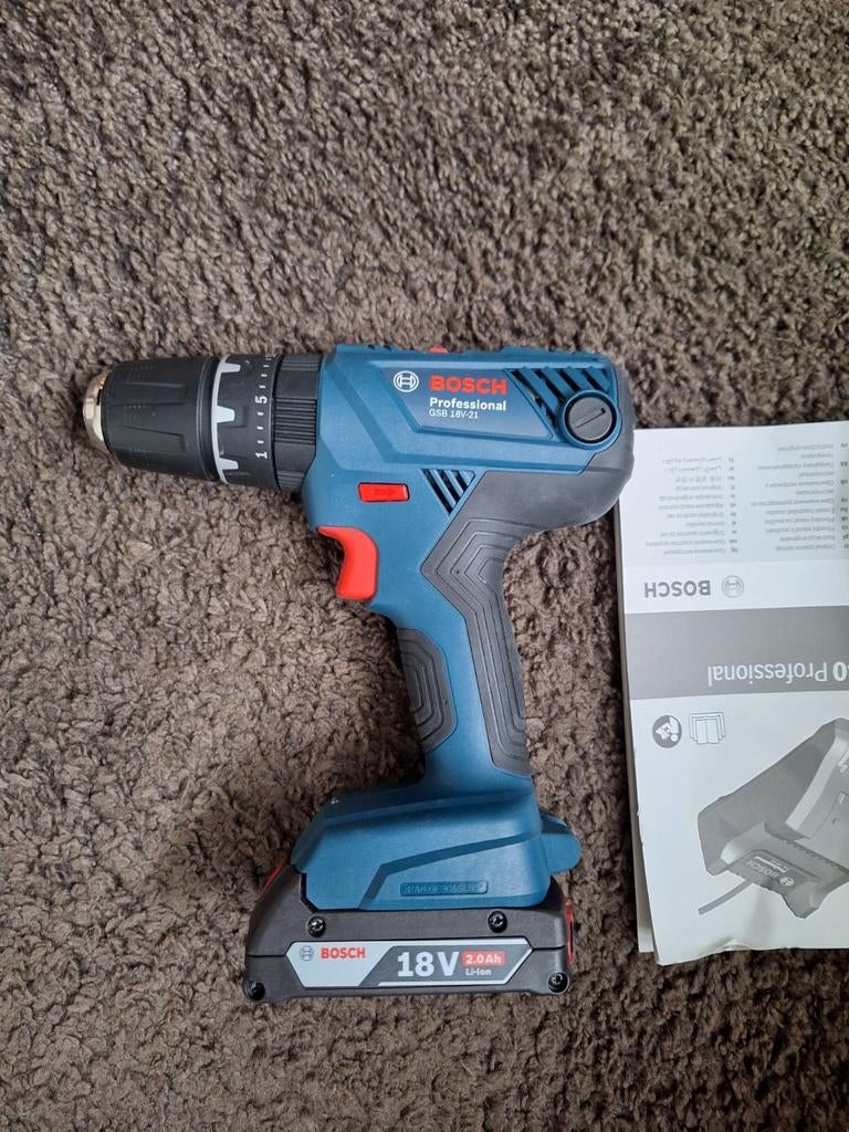 Bosch GSB 18V-21 klopboormachine, Doe-het-zelf en Verbouw, Ophalen, Boormachine