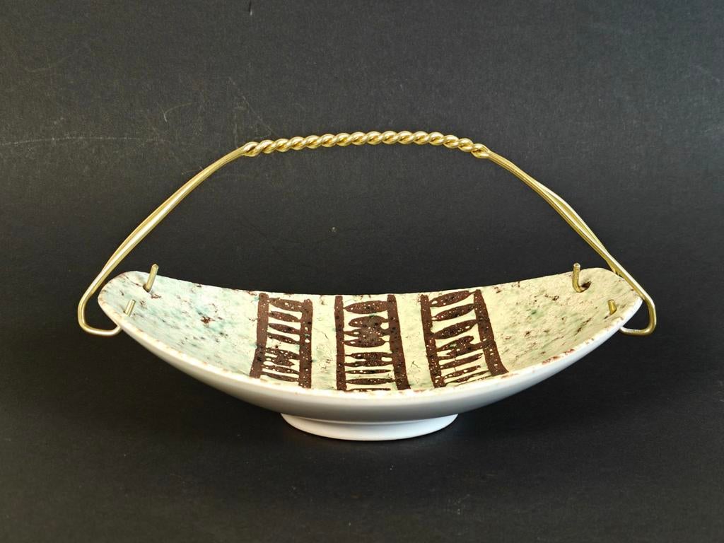 Keramiek schaal, snoep schaal, koekschaal. Jaren 50, Ophalen of Verzenden, Zo goed als nieuw, Overige materialen